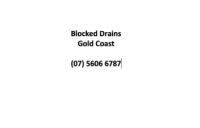 Blocked Drains Gold Coast Pros