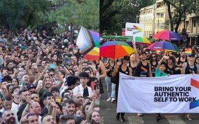 Hot & steamy Madrid Pride + defiant Romanians in Bucharest